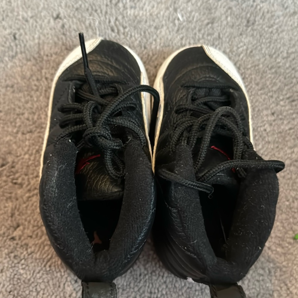 Toddler black and white Jordan’s